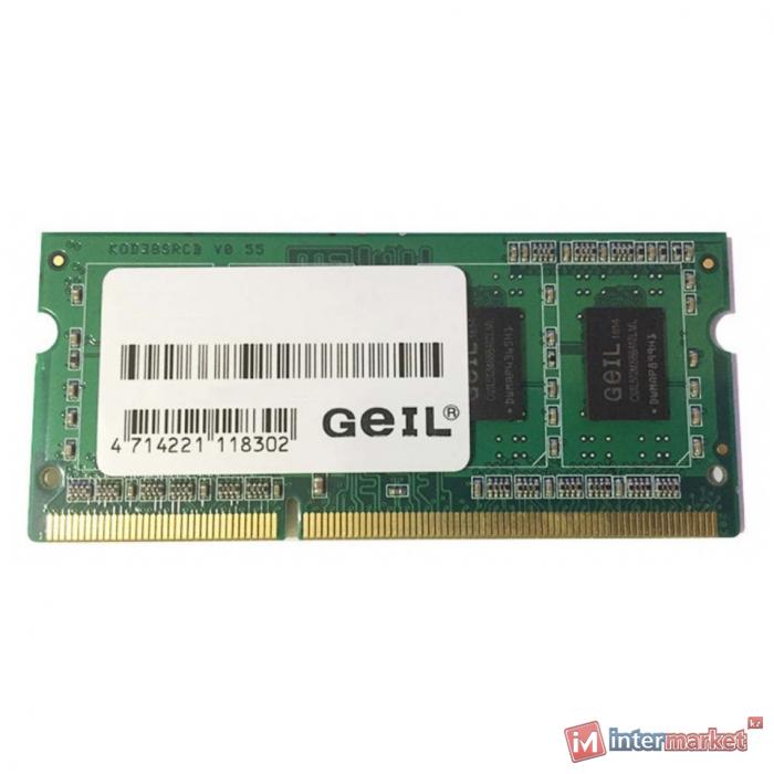 Оперативная память для ноутбука 8Gb DDR3 1333Mhz GEIL PC3 10600 GS38GB1333C9S SO-DIMM 1,5V
